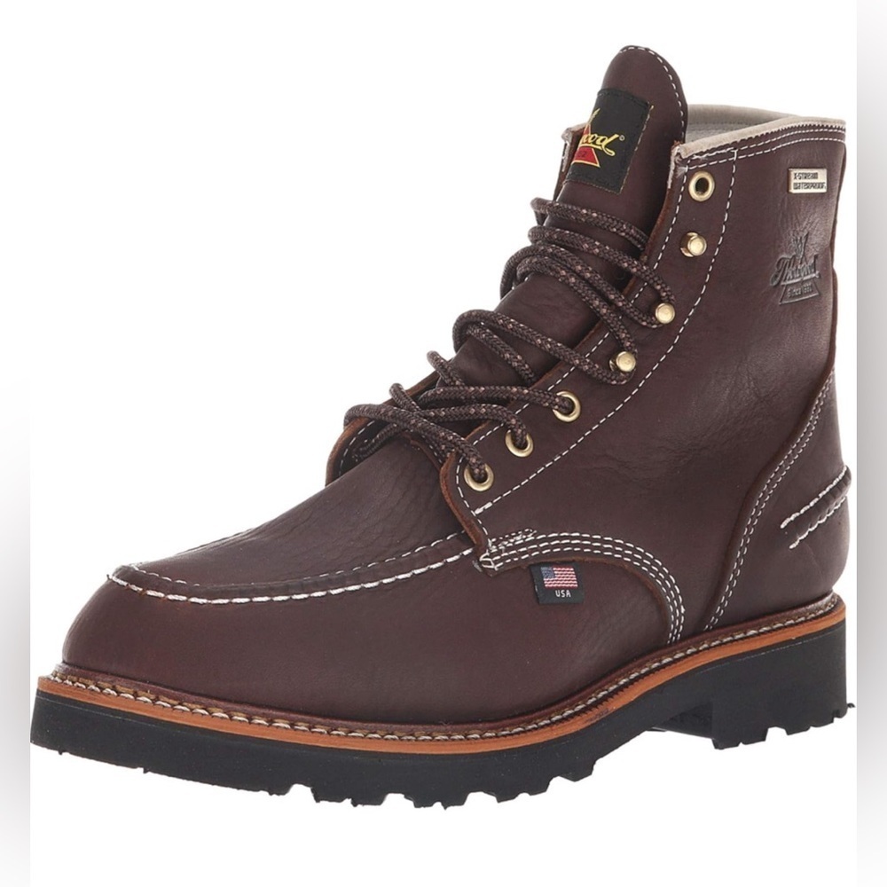 Thorogood Mens 6" FLYWAY USA Boots SIZE: US- 12M  COLOR: Briar Pitstop Brown